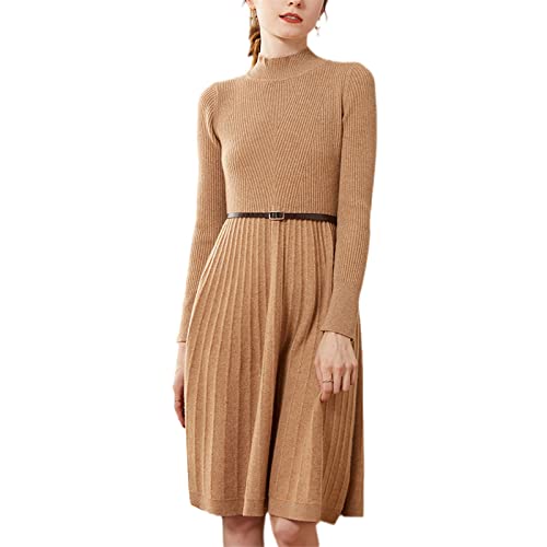 Robe pull automne hiver en cachemire doux pour le bureau et sorties