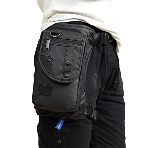 Fekesu Bolsa de perna Oxford masculina para motociclismo, equitação, feminina, pochete, viagem ao ar