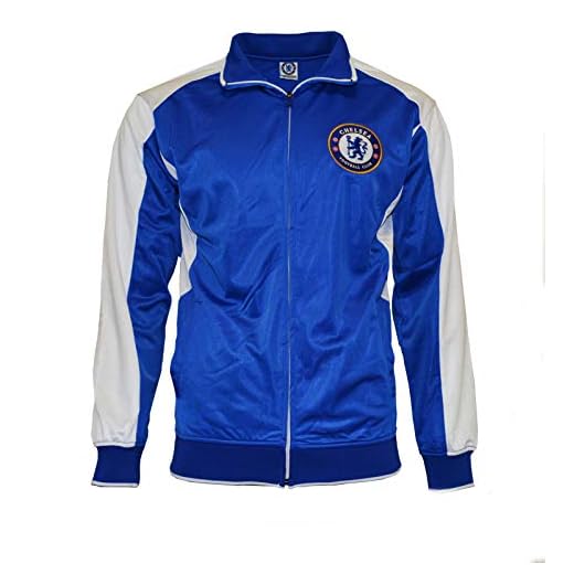 Rhinox group for Chelsea Jacket Track Soccer Adult Sizes Soccer Football Official Merchandise (S, Navy)