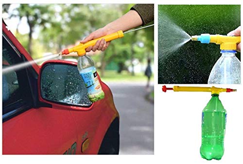 Image of Spray Bottle Pump Pressured Sprayer Head Manually Operated Upto 2 Litre Pray Bottle Pump Sprayers Gun Pipe Nozzle for Plants Car Wash Pack of 1