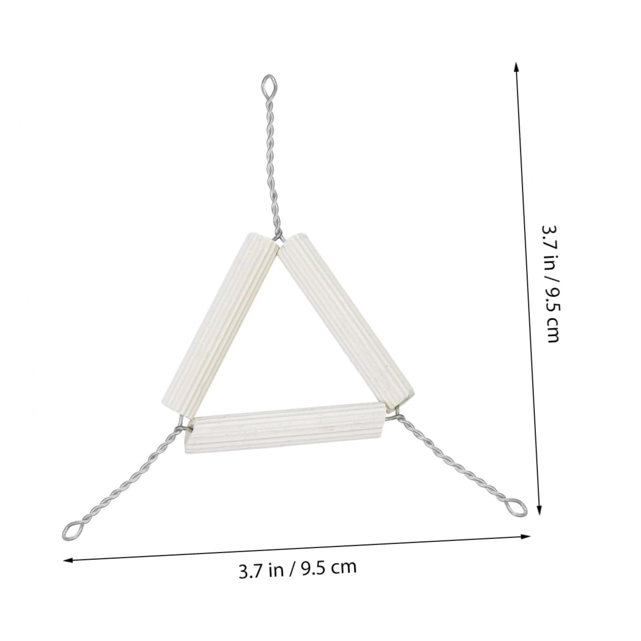 CIYODO 10pcs Mud Triangular Crucible Stand Pipe Tool Chemistry Heating Support Crucible Heating Base Lab Heating Base Experimental Apparatus Pipe Supports Crucible Holder Iron Wire White