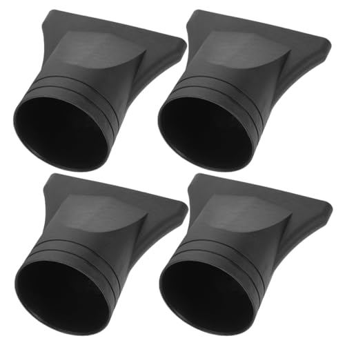 IWOWHERO 4 piezas Boquillas para Secador de Pelo Negras Adaptador Recambio Concentrador Estrecho Resistente Altas Temperaturas Accesorio Peluquería Fácil Uso Compatible Múltiples Modelos