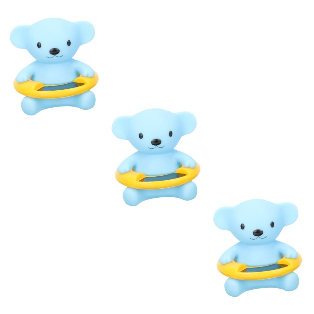 POPETPOP 3 Pz termometro per acqua termometro piscina galleggiante themomertor digitale per bambini temperatura di visualizzazione a LED per bagnetto Sky-blue