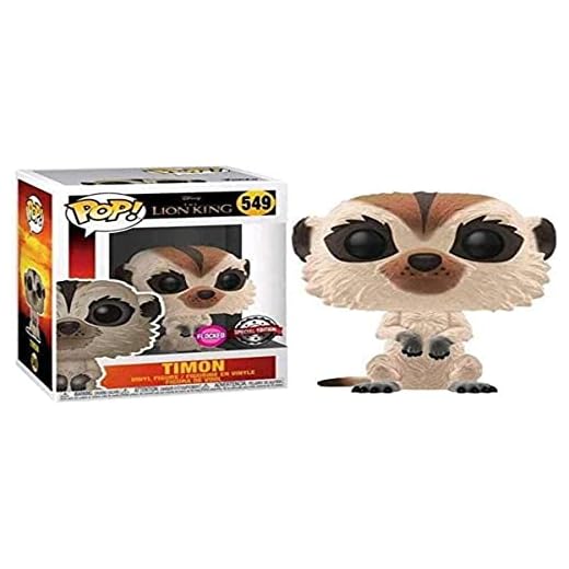Funko 40698 Pop! El Rey León (Live) - Timon Flocked - Exclusivo