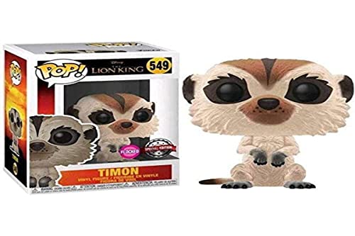 Funko 40698 Pop! El Rey León (Live) - Timon Flocked - Exclusivo