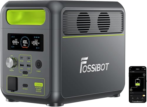 FOSSiBOT Tragbare Powerstation F1200, 1024Wh LiFePO4...