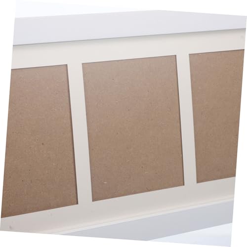 Cadre photo multiple bois blanc YARNOW triptyque à trois grilles