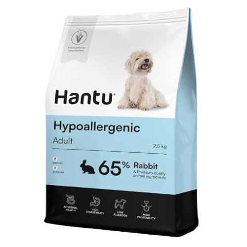 Hantu - Pienso Hipoalergénico para Perros Adultos | Proteína de Conejo | Jengibre Calmante | YUCCA Digestiva | Sin Gluten | 2.5 kg
