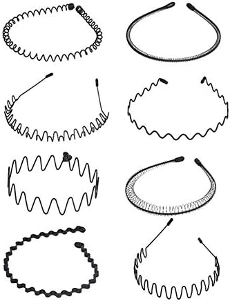 Amazon Co Jp Silun メンズ 韓国ヘアバンド カチューシャ スプリング 波状ヘアピン 鉄 波型 くし付き 滑り止め 痛くない 黒 シンプル 前髪 髪飾り 固定 洗顔用 メンズ 男女兼用 髪留め ヘアアクセサリー シンプル ブラック ８点セット 服 ファッション小物