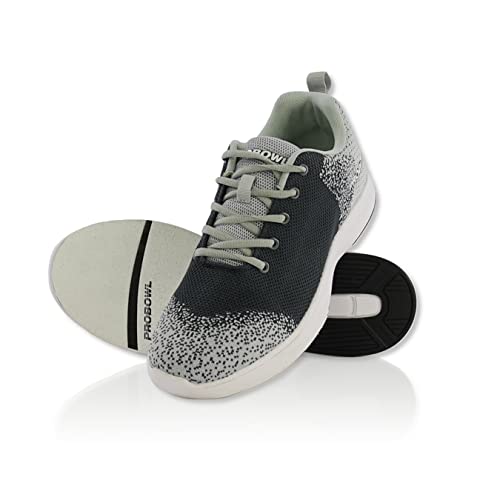 EMAX | Bowlingschuhe Herren | Pro Bowl - Taktika | Bowling-Schuh Männer Damen Jugend | Weiß Schwarz | Bowling Schuhe Größe 41,5