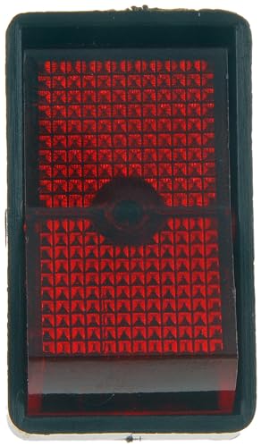 Interruptor rectangular rojo Dorman 85945 tipo balancín para empotrar en salpicaderos 3