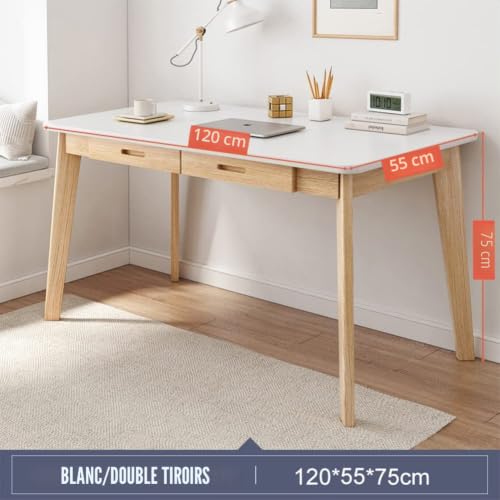 Bureau informatique 120 cm avec tiroirs pour un espace de travail ordonné