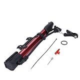 Fahrradpumpe - Tragbare Mini-Fahrrad-Luftpumpe Reifenpumpe Bike Air Cycling Reifen Handdruck (Farbe : Red)