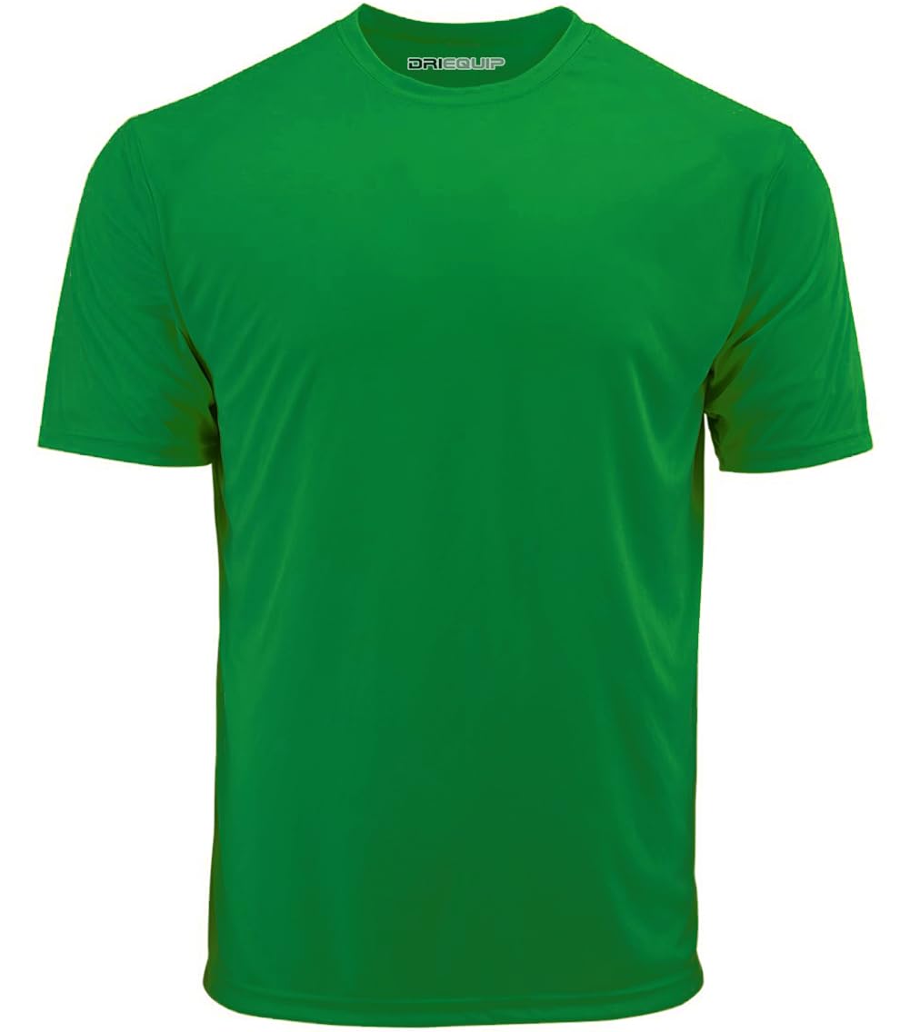 DRIEQUIP Men's Big & Tall Short Sleeve Moisture Wicking Athletic T-Shirts XS-6XL and Tall Sizes — view 26