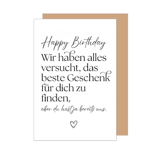 Edition Seidel Premium Glückwunschkarte zum Geburtstag mit Umschlag. Grußkarte Karte Geburtstagskarte Spruch für Mann Frau Schwester Bruder Mama Papa Geschenk Humor (G3921 SW026)