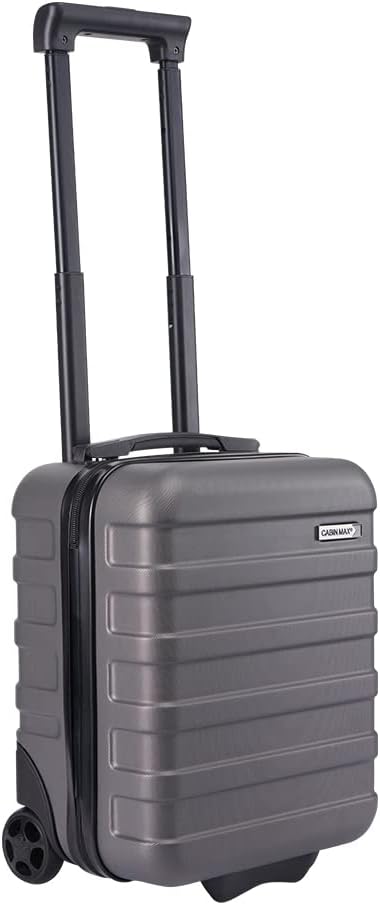 Cabin Max Anode 24L TwinWheel 40x30x20 cm Ryanair, Wizz Air Easyjet Underseat Cabin Case (Graphite 40 x 30 x 20)