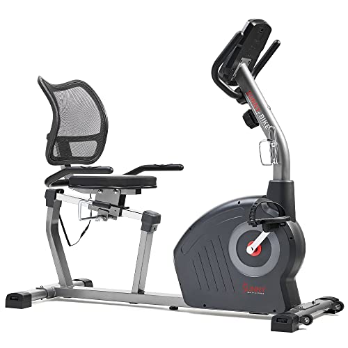 Image of Sunny Health & Fitness Smart Recumbent Bike for Indoor Low Impact Cardio