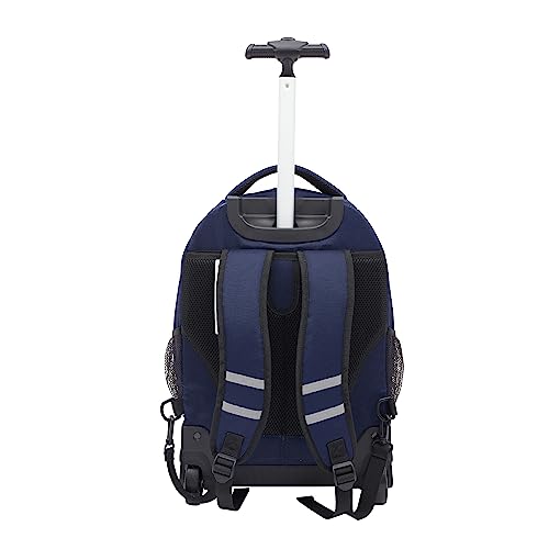 Travelers Club 18" Rolling Backpack with Shoulder Straps, Navy Blue - Image 7
