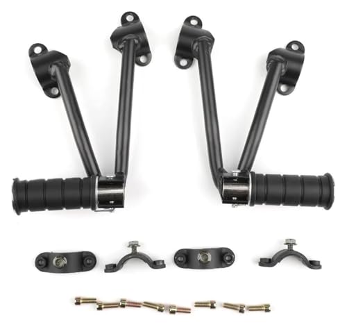 Support de repose-pieds passager résistant pour Kawasaki Vulcan 650 VN650 arrière noir