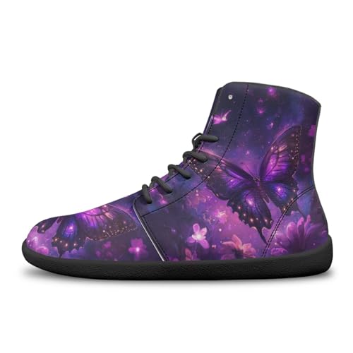 Women's Butterfly High Tops Walking Shoes PU Leather Running Sneakers Business Trainer Sneaker3