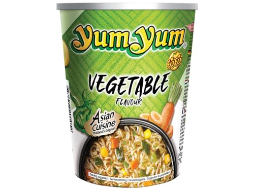 Yum Yum Instant Nudeln Gemüse Cup 70g (1 x 70 g)