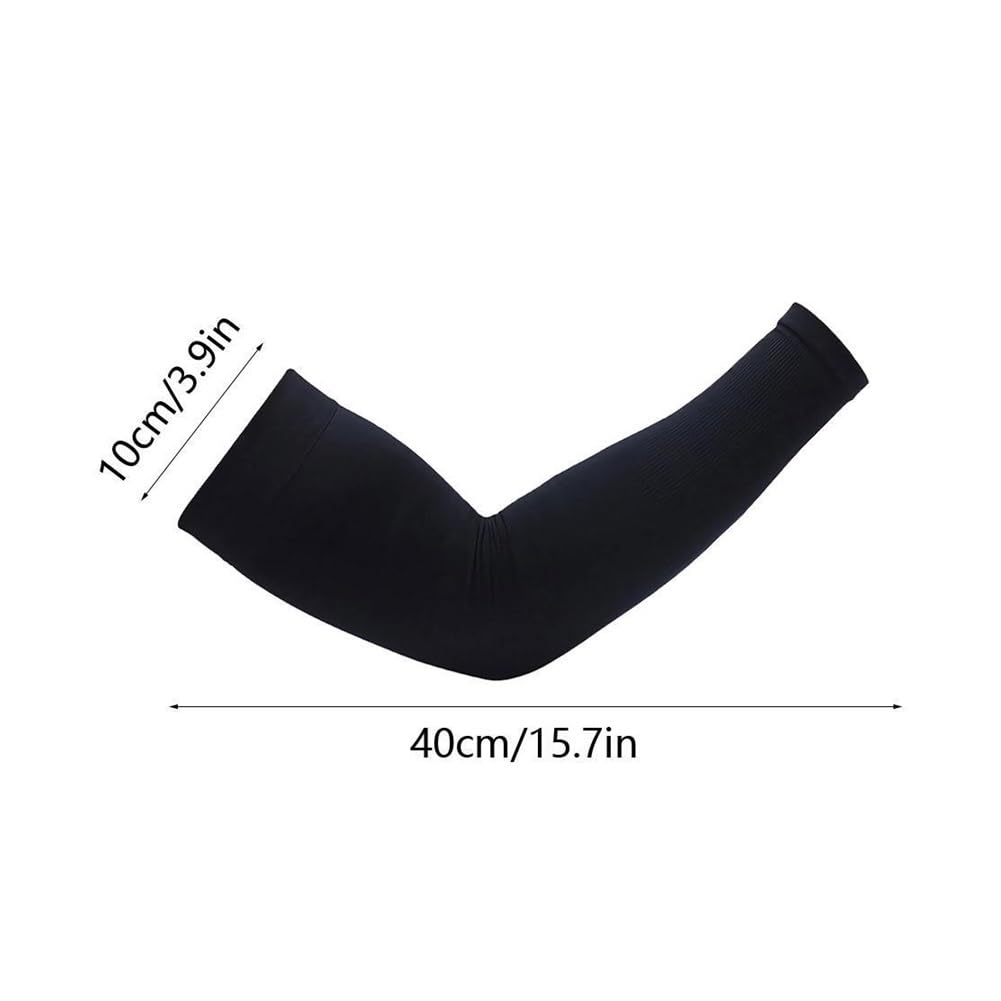 Mangas de protección solar de verano de seda de hielo para hombre, talla grande, protección de brazos, protección UV, mangas de brazo de secado rápido