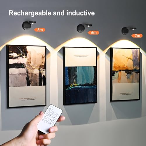 Lámpara de imagen recargable LED inalámbrica con mando para pasillo 3
