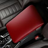 ZTIUR アームレストカバー に適用 レクサス 新型 NX 20系 2代目 250 350 350h 450h+ 2021年11月~現行 車用アームレスト レザー素材 耐汚れ 滑り止め 耐磨耐刮 車肘置き アームレスト 車 疲労軽減 カー用品 簡単取り付け 四季通用(赤)