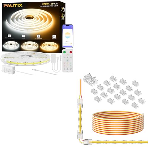 Tira de LED COB PAUTIX blanca regulable 10m miniatura 1