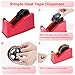 Heat Tape Dispenser Kit for Heat Transfer and Sublimation, Includes Multi Roll Dispenser, 6 Heat-Resistant Tapes and 2 Protection Gloves