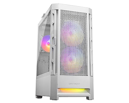 Gabinete Gamer Cougar Duoface RGB, Vidro Temperado, E-ATX, 3x Fans ARGB, Branco, 385ZD10.0003