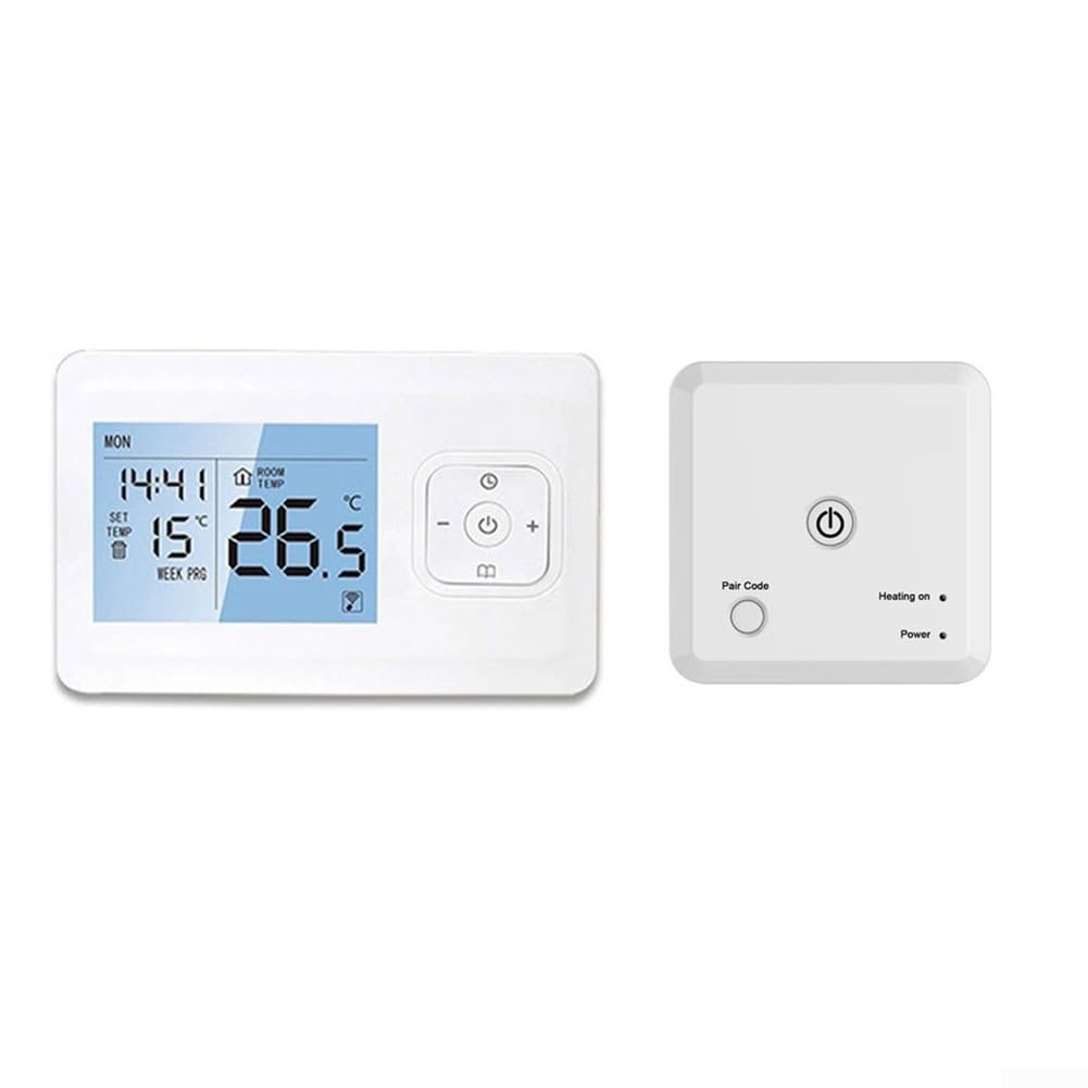 Tuya - Controlador de termostato inteligente, inalámbrico, WiFi, control de aplicación, programable, termostato de habitación, control de voz para el hogar y la oficina