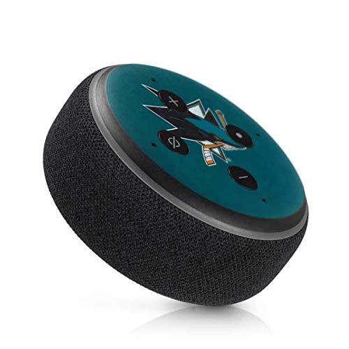 Skinit Decal Audio Skin Compatible with Amazon Echo Dot 3 - Officially Licensed NHL San Jose Sharks Distressed Design