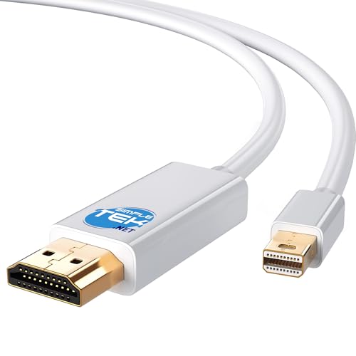 Cable Mini DisplayPort a HDMI 4K 60Hz 2m trenzado gris adaptador de vídeo audio SIMPLETEK