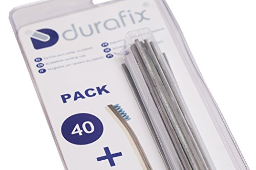 DURAFIX® - 40 Varillas para soldar aluminio + 1 Cepillo inoxidable