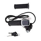 * Actualice su acelerador en su scooter eléctrico o bicicleta E con este acelerador de pantalla digital integrado en la tecla.