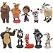 10 Pezzi Mini Figurine Masha e Orso Cake Topper Mini Figurine, Cake Topper, Cake Figurine Decorazione, Decorazioni Festa di Compleanno per Bambini e Baby Shower Forniture
