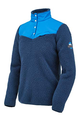 Spyder Active Sports Vista Pulôver feminino de pressão, jeans, médio