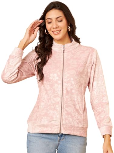 Image of Modeve Floral Printed Stand Collar Lightweight Tailored Jacket