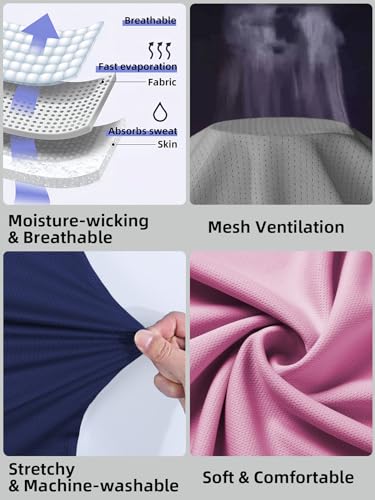 Multipack-Womens-Short-Sleeve-T-Shirts-Athletic-Exercise-Workout-Clothes-Running-Gym-Dance-Tops