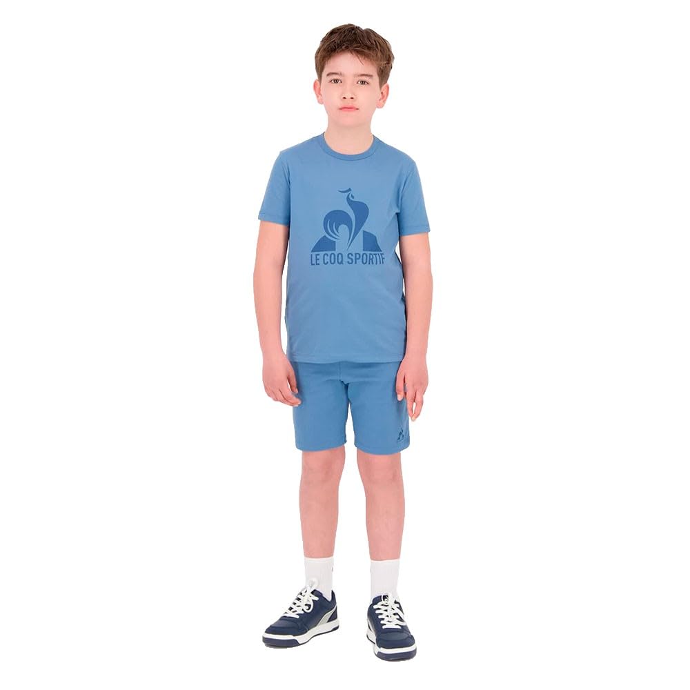 Le Coq Sportif - ESS Spodenki dziecięce Regular N°1 - Miękka bawełna Najwyższej jakości Sport rekreacyjny Unisex - Komfort i trwałość - Rozmiar 12 lat - Kopenhaga Niebieski