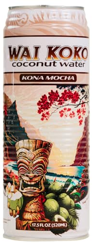 Wai Koko Coconut Water - KONA MOCHA, 17.5 fl oz (12pk)