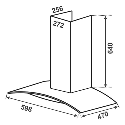 Image of Elica 60 cm 1220 m3 /hr Chimney with Installation Kit & with 15 Years Warranty (GLACE SF ETB PLUS LTW 60 PB LED SS, Silver)