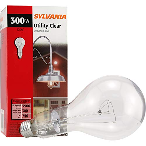 Sylvania Incandescent 300 Watt Utility Light Bulb PS30 E26 Base 1 Pack
