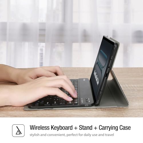 Image of HOM Tri-Fold Wireless Bluetooth Keyboard with Detachable Tablet Case Cover for OnePlus Pad Lite 11 inch