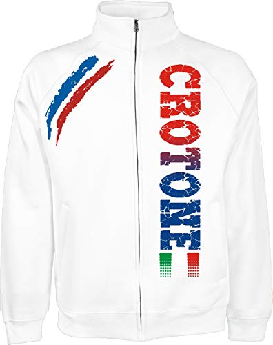 Generico Veste CROTONE Tifosi Ultras Football Sport de la S à XXL et 4 Couleurs Disponible - Blanc, M