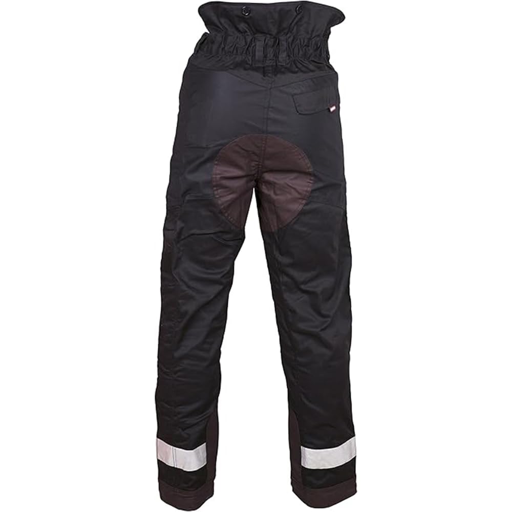Oregon Yukon + typ A klasa 1 (20 m) spodnie ochronne do piłowania piłą łańcuchową, czarne, rozmiar 2XL (EU 58-60)