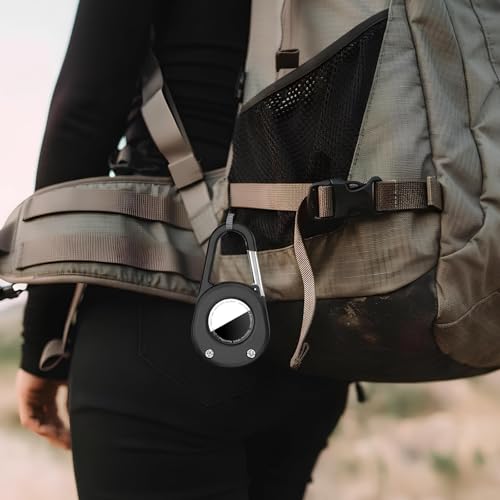 Funda para AirTag anticaída solución para no perder las llaves con soporte de mosquetón 6