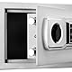 BAKAJI Elektronischer Safe mit externer Batteriebox, Wertkasten und Einbruchschutz für Zuhause, Hotel, Wandmontage oder freistehend, 31 x 20 x 20 cm (Grau)