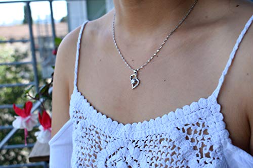 Anniversary Gifts For Her- INCLUDES: Sterling Silver Necklace, Leather Journal, Rose Petals, Romantic Candles & Bamboo Love Card - Thumbnail 4